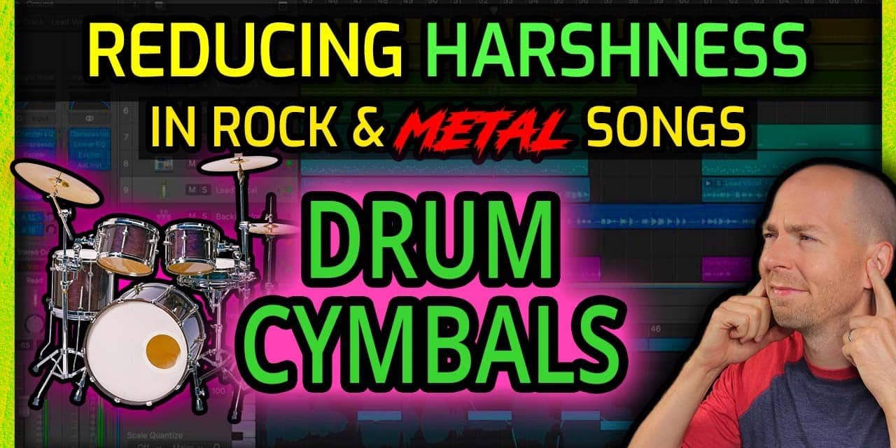 How to EQ Harsh Drum Cymbals in Metal and Rock Songs [JUST EQ]